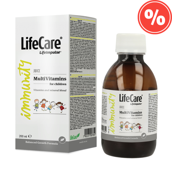 Supliment alimentar lichid pentru copii, MultiVitamine, cu vitamine si minerale, Life Care®